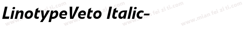 LinotypeVeto Italic字体转换